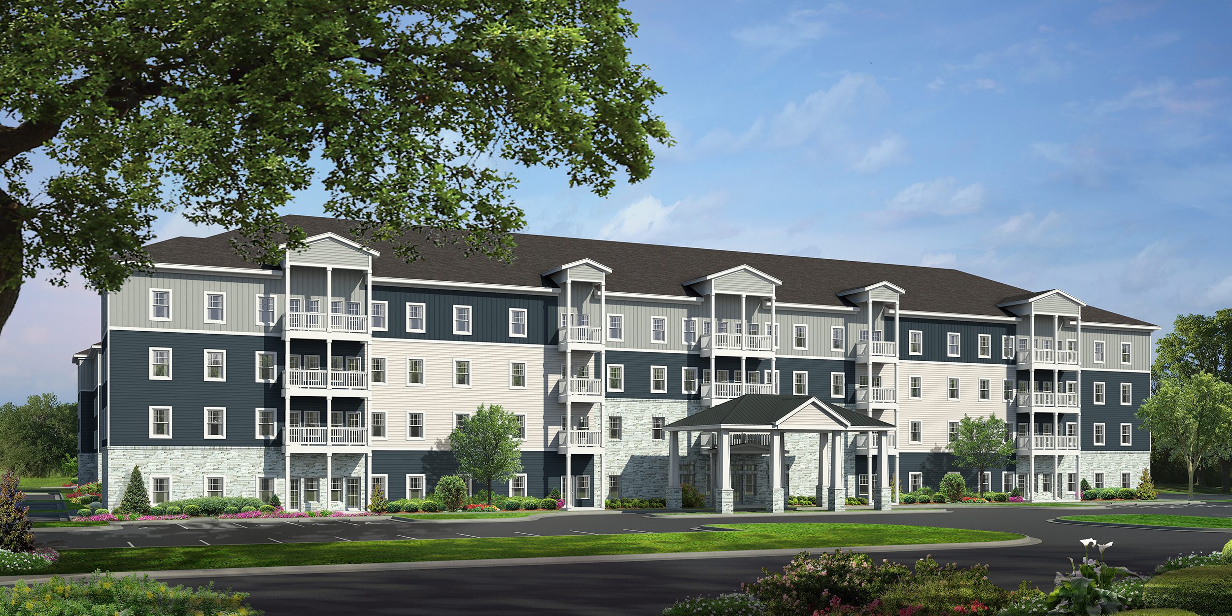 Prime Senior Living_Exterior Front Rendering _Myrtle Beach_carolina coast Prime Carolina Coast