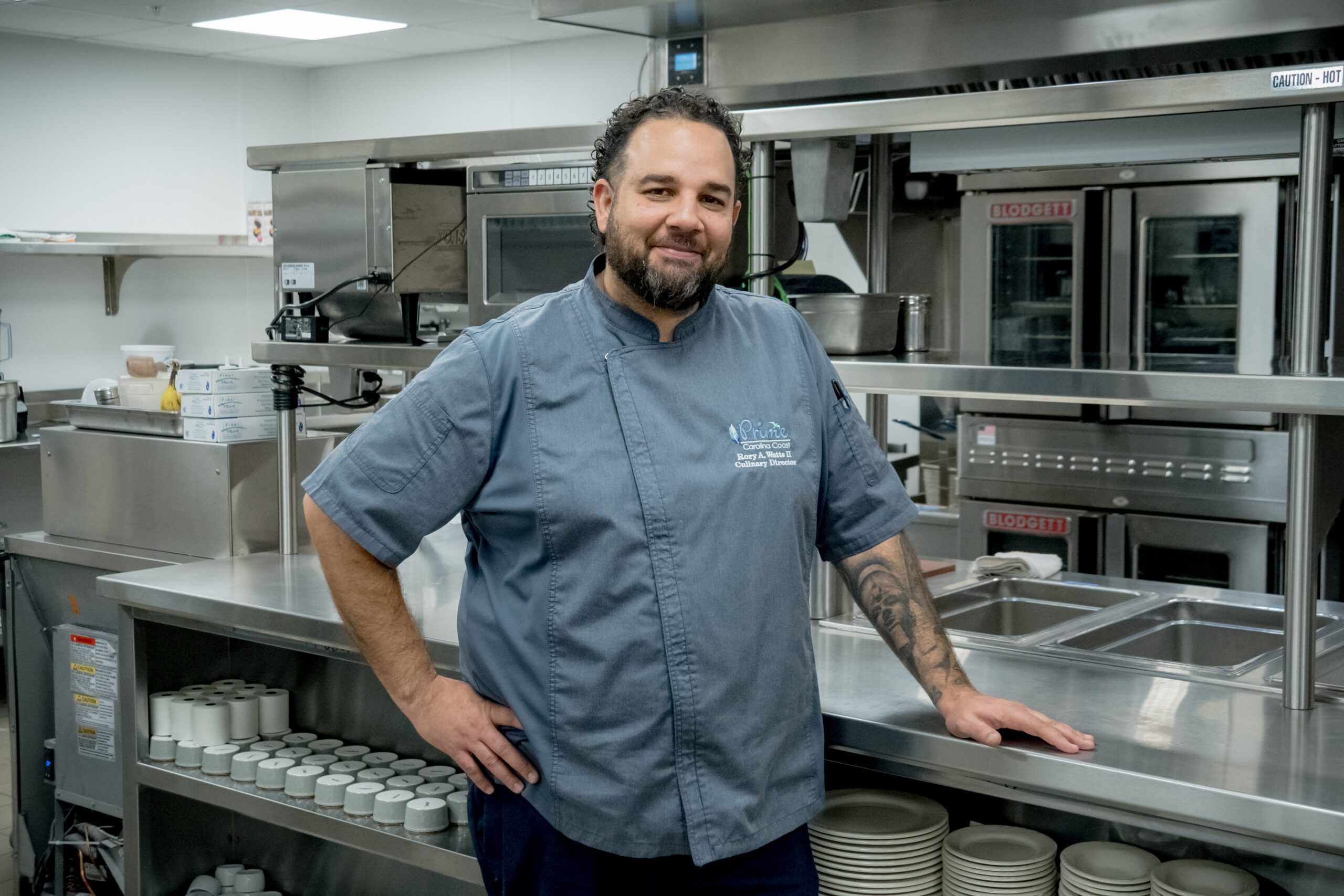 Chef in kitchen